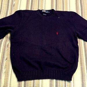 Polo by Ralph Lauren Men's Dark Purple Crewneck Sweater